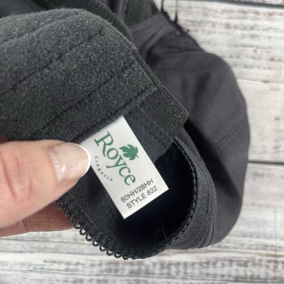 Royce Lingerie Black Maternity Nursing Bra size 28HH Wire Free Drop Cup - Picture 7 of 9